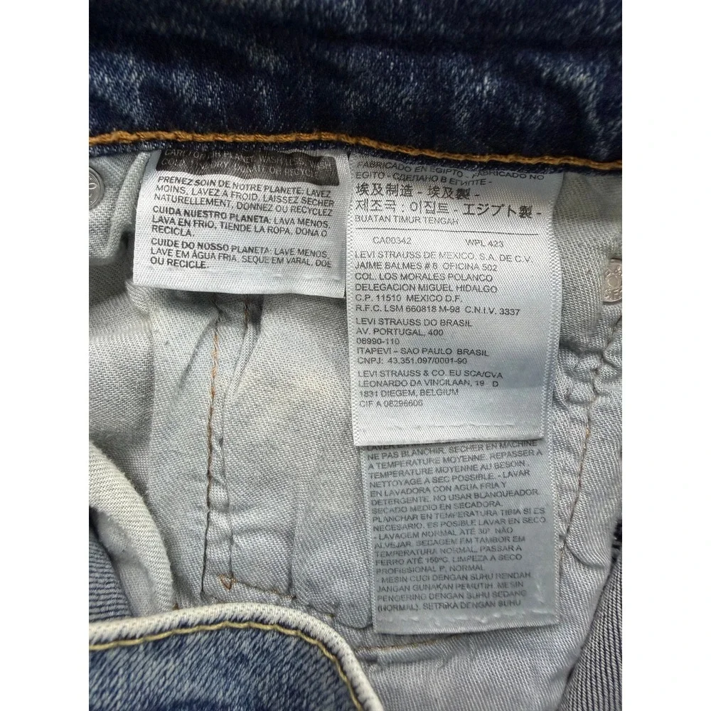 Levi's 511 Slim Fit Jeans Mens Blue Light Wash‎ Denim 34x29